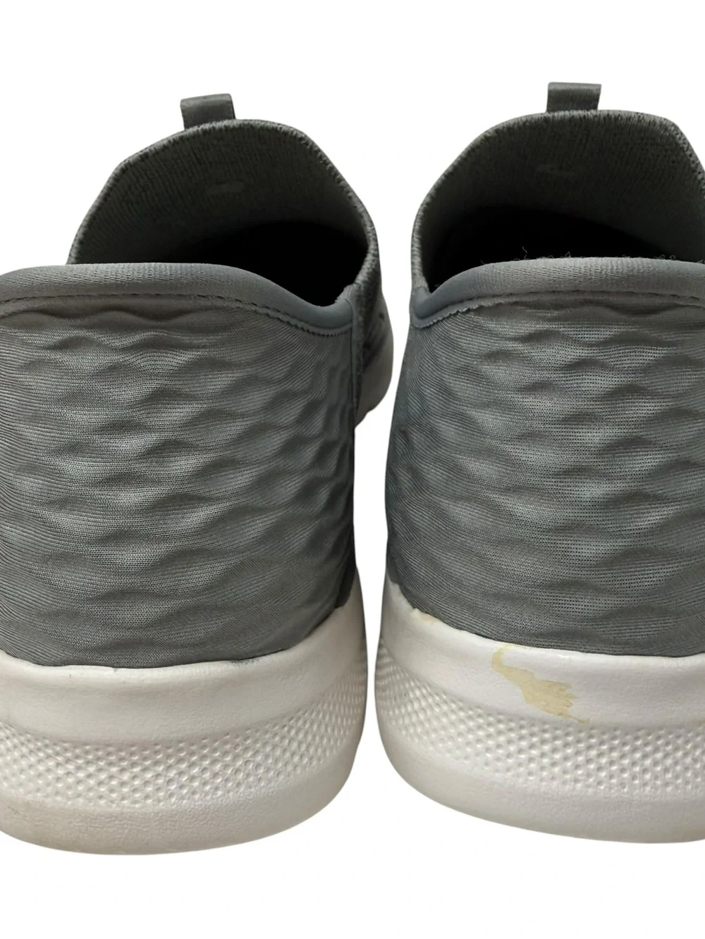 Skechers Slip Ins Womens Size 9.5 Gray Go Walk 6 Fabulous View Hands free shoes